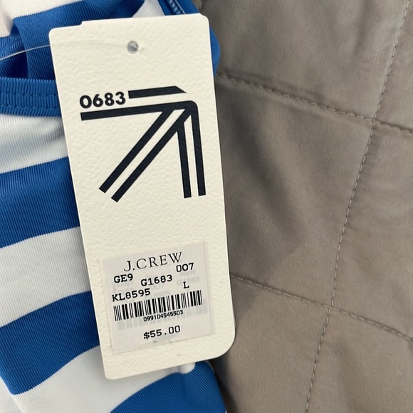 J. Crew x new balance racer ack work out tank with built in bra L nwt - Picture 3 of 7